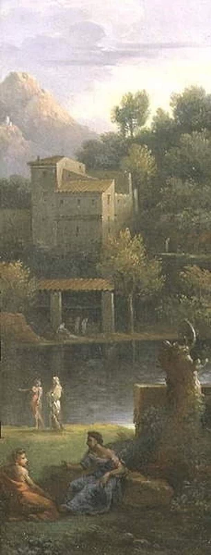 Figure in un paesaggio classico